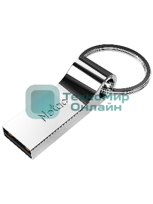 Флешка USB Netac U275 (NT03U275N-064G-20SL), 64Gb, USB 2.0, R/W 50/15, серебристый