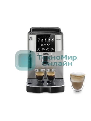 Кофемашина DeLonghi ECAM220.30.SB серебристо-черный, исп. кофе - зерновой/молотый, 1.8 л, 1450 Вт, 15 бар