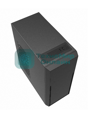 Компьютерный корпус c блоком питания 500 Ватт/Case Foxline FL-302-FZ500R ATX case, black, w/PSU 500W 12cm, w/2xUSB 2.0, w/pwr cord, w/o FAN