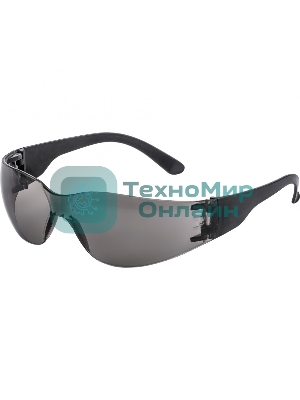 Очки защитные открытые, поликарбонатные, затемненные ОЧК203 (0-13023) Россия