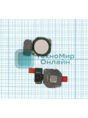 Кнопка HOME в сборе с механизмом и шлейфом для Huawei Honor 7X, золотая