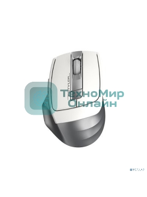 Мышь беспроводная A4Tech Fstyler FG35 серебристый/белый, 2000 dpi, радиоканал, USB, кнопки - 6