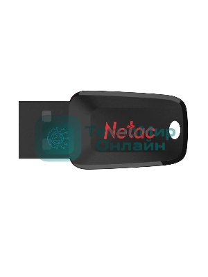 Флешка USB Netac U197 (NT03U197N-008G-20BK), 8Gb, USB 2.0, R/W 25/10, черный/красный