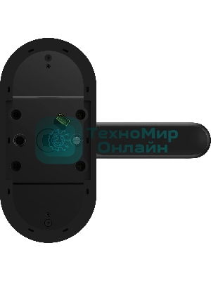 Умный замок Aqara Smart Door Lock U300 навесной разбл.отпеч.паль./код/пар/NFC/прил/мех.кл черный (DL-D02D BL)