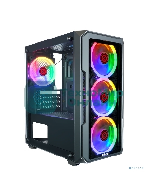 Компьютерный корпус Ginzzu CL690 mATX FAN 4*12FRGb