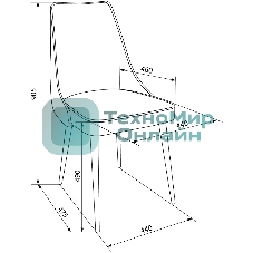 Стул для дома Бюрократ CH-K4 св. серый Holland 09 металл черный на ножках
