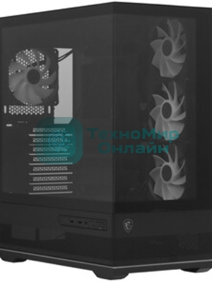 Компьютерный корпус MSI MAG Pano 110R PZ черный без БП ATX 6x120мм 7x140мм 2xUSB 3.0 1xUSB3.1 audio AirDuct bott PSU