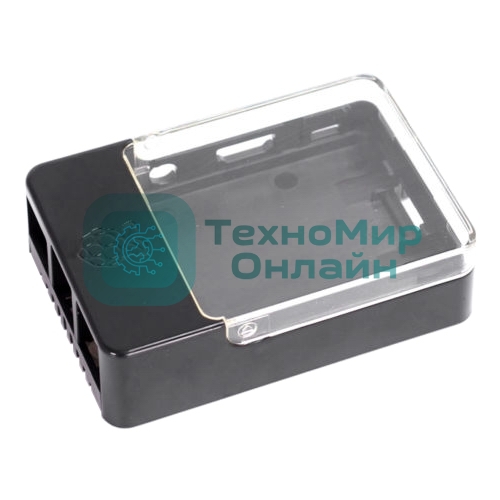 Корпус ACD черный Case w/Sense Hat hole for Raspberry Pi 3 B (CBPIHAT-BLK)