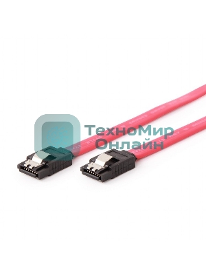 Кабель интерфейсный SATAIII Cablexpert CC-SATAM-DATA, 50 см, 7pin/7pin, защелка, пакет