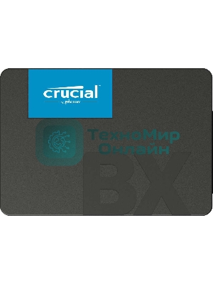 Накопитель SSD Crucial BX500, 2Tb, SATA III, 2.5