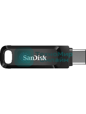 Флешка USB Sandisk DDC3 (SDDDC3-032G-G46), 32Gb, USB 3.0/USB Type-C, R/W 150/30, черный
