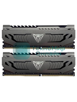 Оперативная память Patriot Viper Steel, DDR4, 64GB (2x32GB), 3600MHz, CL18, DIMM, радиатор, черный