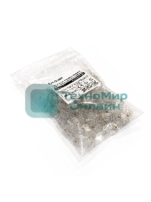 Коннектор ExeGate PL11-4P4C-100 RJ-11 телефонный разъем (4P4C), золотое напыление (100шт)