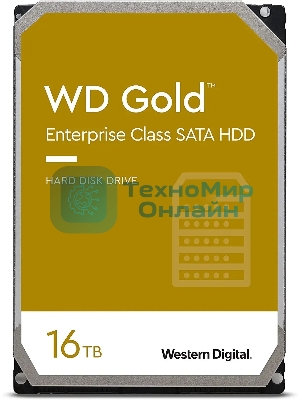Жесткий диск Western Digital SATA 16Tb 7200RPM 6Gb/S 512MB GOLD WD161KRYZ