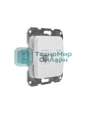 Розетка компьютерная Kranz RJ45 DEA с/у мех. белый