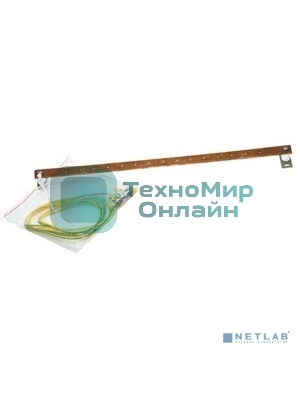 Шина заземления медная горизонт. 200А 19дюймов ДКС R5SGB19