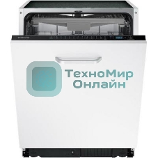 Встраиваемая посудомоечная машина Samsung DW60M6050BB/WT, ширина 60 см, 14 комплектов посуды, сенсорное управление, 7 программ, аква-стоп, датчик протечки