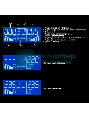 Комплект Источник бесперебойного питания EX295994RUS + батарея 100Aч EX285656RUS 2шт (инвертор, синус, для котла, PF=1, настенный) ExeGate IdealSine SR-1500.LCD.2SH 1500VA/1500W, чистая синусоида, цветной LCD-дисплей, 2*Schuko, крепление настенное, Black + батарея ExeGate HRL 12-100 (12В, 100А·ч) 2шт