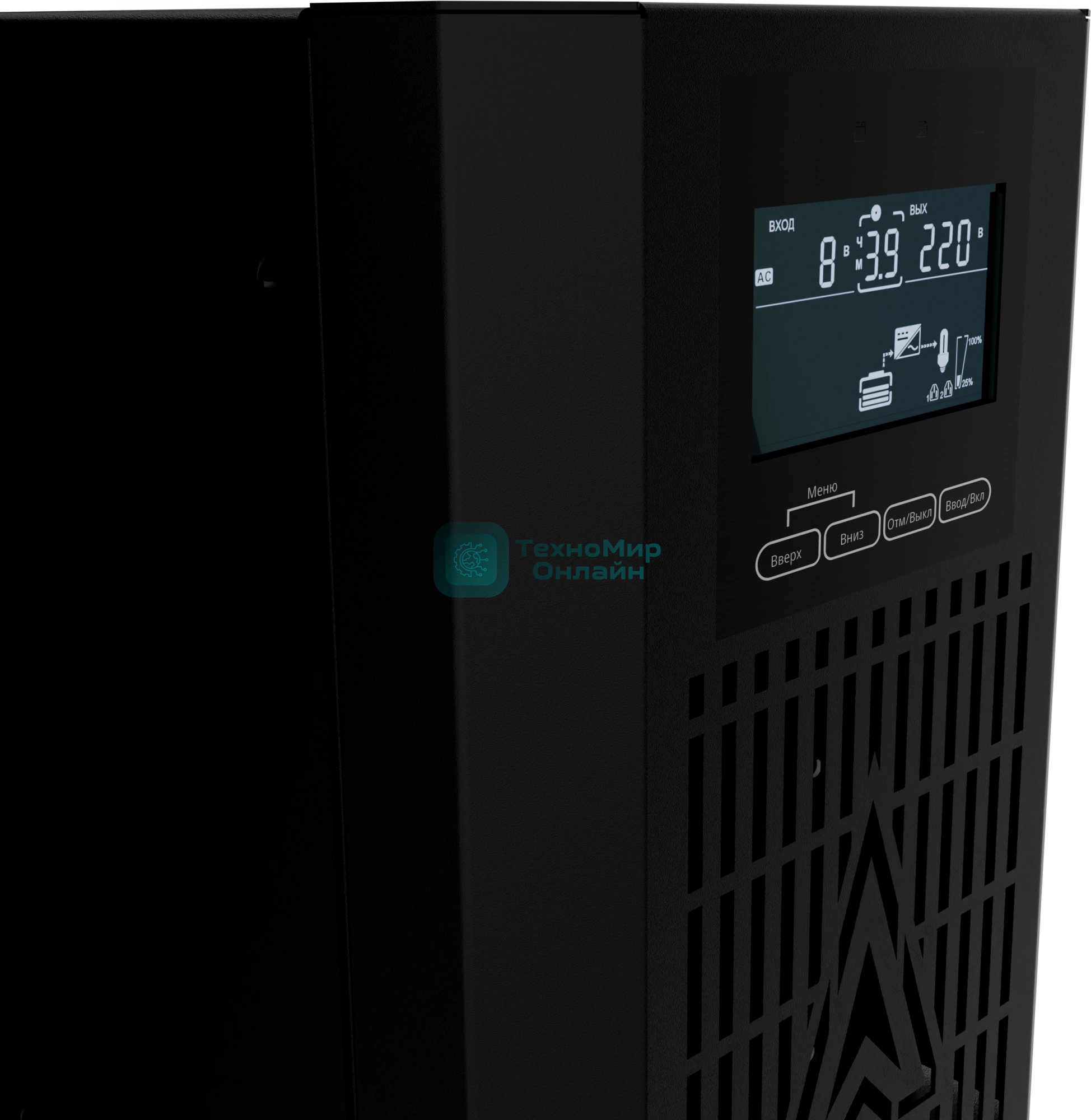 Источник бесперебойного питания Импульс ФОРА Н 3000 3000Вт 3000ВА черный без батареи