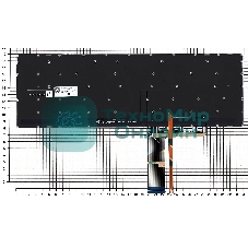 Клавиатура для ноутбука Lenovo ThinkBook 15-IIL 15-IML черная с подсветкой