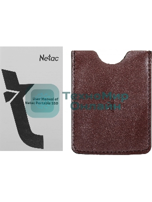 Внешний SSD Netac Z6S 240Gb USB 3.2 Gen 2 Type-C External SSD, R/W up to 550MB/480Mb/s,with USB-C to USB-A cable and USB-A to USB-C adapter