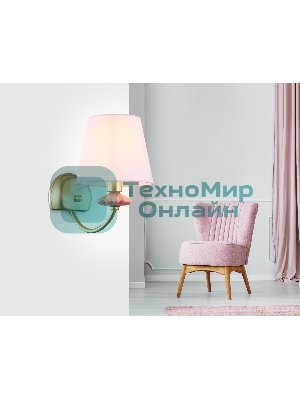 Настенный светильник Ambrella light LH75027 GD/PI золото/розовый E14 max 40W 240*150*240