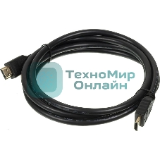 Кабель аудио-видео Buro 2.0 HDMI (m)/HDMI (m) 2м. позолоченные контакты черный