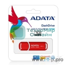 Флешка USB ADATA UV150 (AUV150-32G-RRD), 32Gb, USB 3.0, R/W 35/10, красный