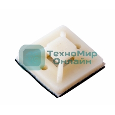 Площадка самоклеящаяся Rexant 20х20 мм, белая, упаковка 100 шт.