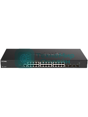 Коммутатор D-Link DXS-1210-28T/A1A, 24×10 Гбит/с + 4×25 Гбит/с SFP28, управляемый