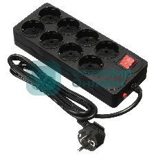 Сетевой фильтр Buro 800SH-1.8-B 1.8 м, 8 розеток, черный, коробка