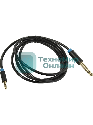 Кабель Vention аудио Jack 6,5 мм M/3,5 M - 1,5 м BABBG