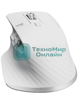 Мышь беспроводная Logitech MX Master 3s светло-серый, 8000 dpi, радиоканал, Bluetooth, USB, кнопки - 7