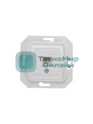 Розетка телефонная Kranz RJ11 DEA с/у мех. бел