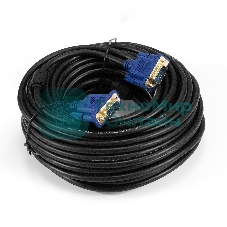 Кабель VGA Pro ExeGate EX-CC-PVGA-15M15M-20.0 (15M/15M, 20м, 2 фильтра, позолоченные контакты, экран)