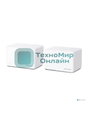 Домашняя Mesh Wi‑Fi система AX3000 Whole Home Mesh Wi-Fi 6 SystemSPEED: 574 Mbps at 2.4 GHz + 2402 Mbps at 5 GHzSPEC: Internal Antennas, 3× Gigabit Ports per Unit (WAN/LAN auto-sensing), 1024-QAM, OFDMA, HE160FEATURE: MERCUSYS APP, Router/AP Mode, One Unified Network, Seaml