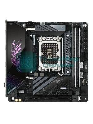 Материнская плата Gigabyte Z890I AORUS ULTRA, LGA 1851, Intel Z890, 2xDDR5, 2xSATA, 2xM.2, 1xPCIe 5.0 x16, 1xDP, 1xHDMI, 1xUSB-C, 1x Thunderbolt 4, 1x 2.5Gb LAN, 2xUSB-A 3.2 Gen 1, 3xUSB-A 3.2 Gen 2, 2x3.5 мм, TOSLINK, 7.1, 1xUSB4, Mini-ITX