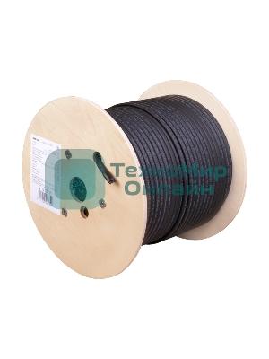 Кабель греющий (нагревательный) саморегулирующийся Rexant SRL24-2CR экранированный, 24Вт/м, 1,3мм2/85м, бухта 200м, серия PRO