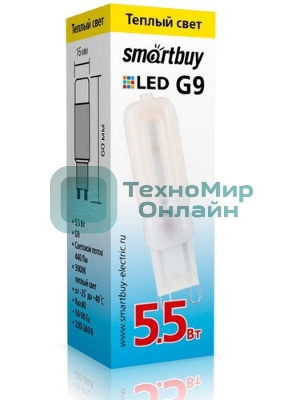Светодиодная (LED) Лампа Smartbuy-G9-2W/3000/G9