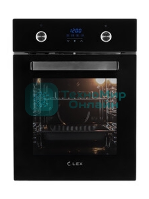 Духовой шкаф LEX EDP 4590 BL Matt Editionобъем 55л, LED таймер, 9 функций, встраиваемый