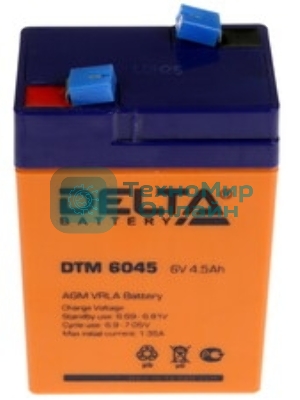 Батарея для ИБП Delta DTM 6045 (6V 4.5Ah)