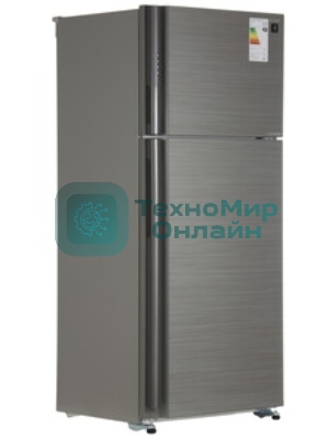 Холодильник Sharp SJ-XP59PGSL серебристый двухкамерный 430/148л морозилка сверху, No Frost