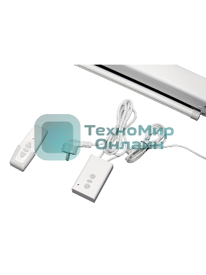 Экран 127x127см Motoscreen 1:1 настенно-потолочный рулонный белый (моторизованный)71'