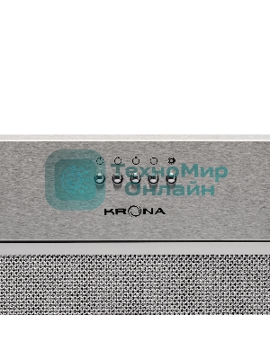 Вытяжка встраиваемая Krona Ameli 600 inox PB нержавеющая сталь, 60 см, 633 куб. м/ч, 50 дБ