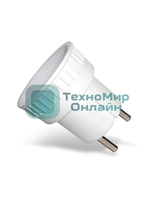 Адаптер-переходник без заземл. 6А 250В (еврослот) бел. UNIVersal А109