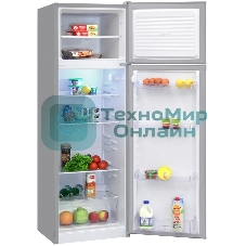 Холодильник Nordfrost NRT 144 132 серебристый двухкамерный 262/68 л морозилка сверху, капельная система