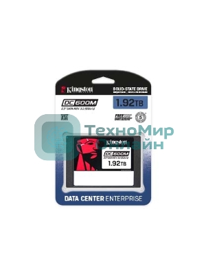 Накопитель SSD Kingston DC600M, 1920Gb, SATA III, 2.5