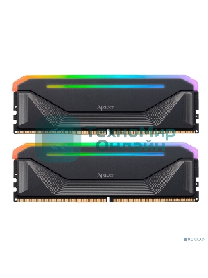 Оперативная память Apacer Nox, DDR5, 32Gb (2x16 Gb), 6000 MHz, CL38, DIMM, радиатор, RGb, черный