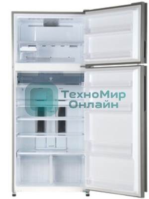 Холодильник Sharp SJ-XP59PGSL серебристый двухкамерный 430/148л морозилка сверху, No Frost