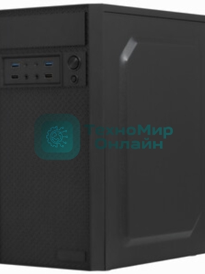 Компьютерный корпус Minitower ExeGate BAA-109U2-AAA450 (mATX, AAA450 8см, 2*USB+2*USB 3.0, аудио, черный)